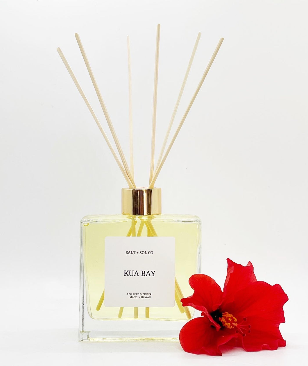 Kua Bay Reed diffuser for purchase at salt + SOL co made in hawaii