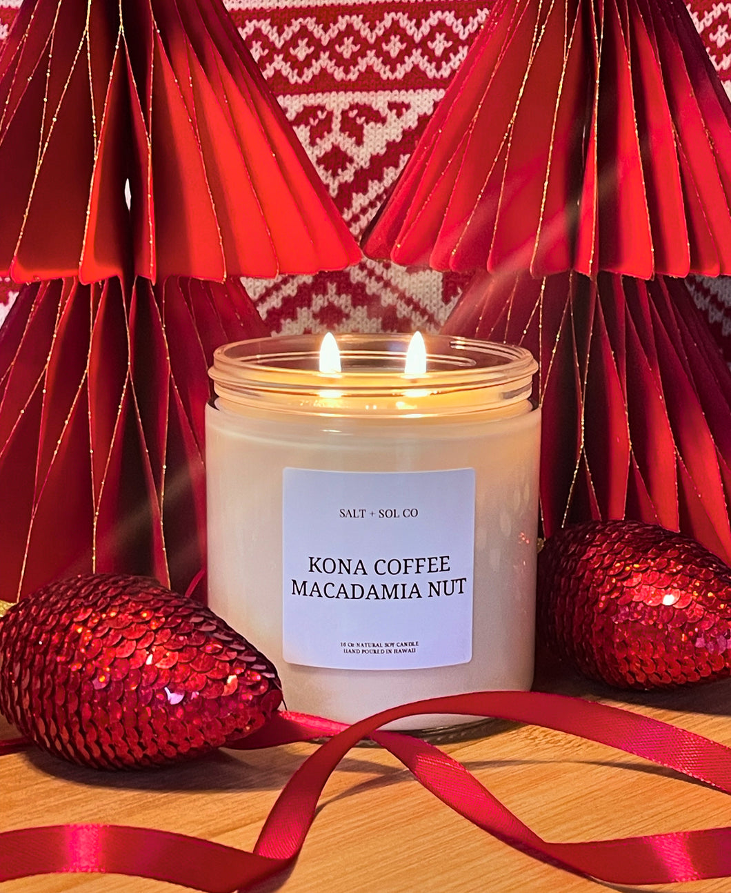 Kona Coffee Macadamia Nut Scented Candle