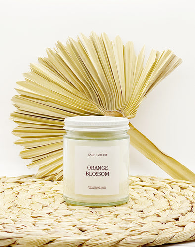 Shop Orange Blossom Soy Wax Candle for sale at Salt and SOL co Hawaii candle company