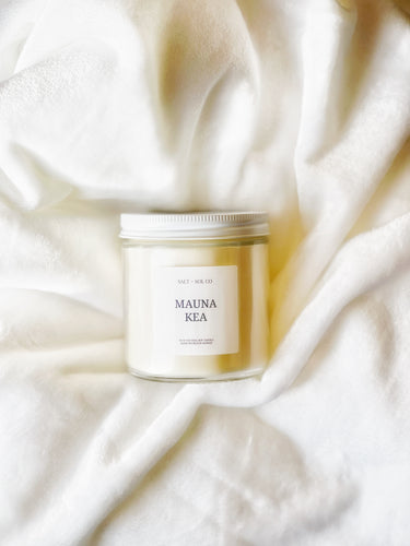 Mauna Kea soy wax luxury candle made in Hawaii at salt +’sol co