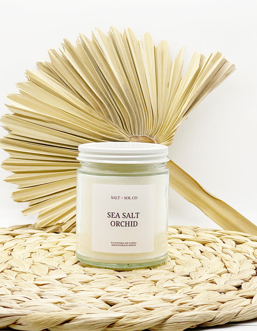 Purchase Sea Salt & Orchis Soy Wax Candle for sale at Salt Sol Co.