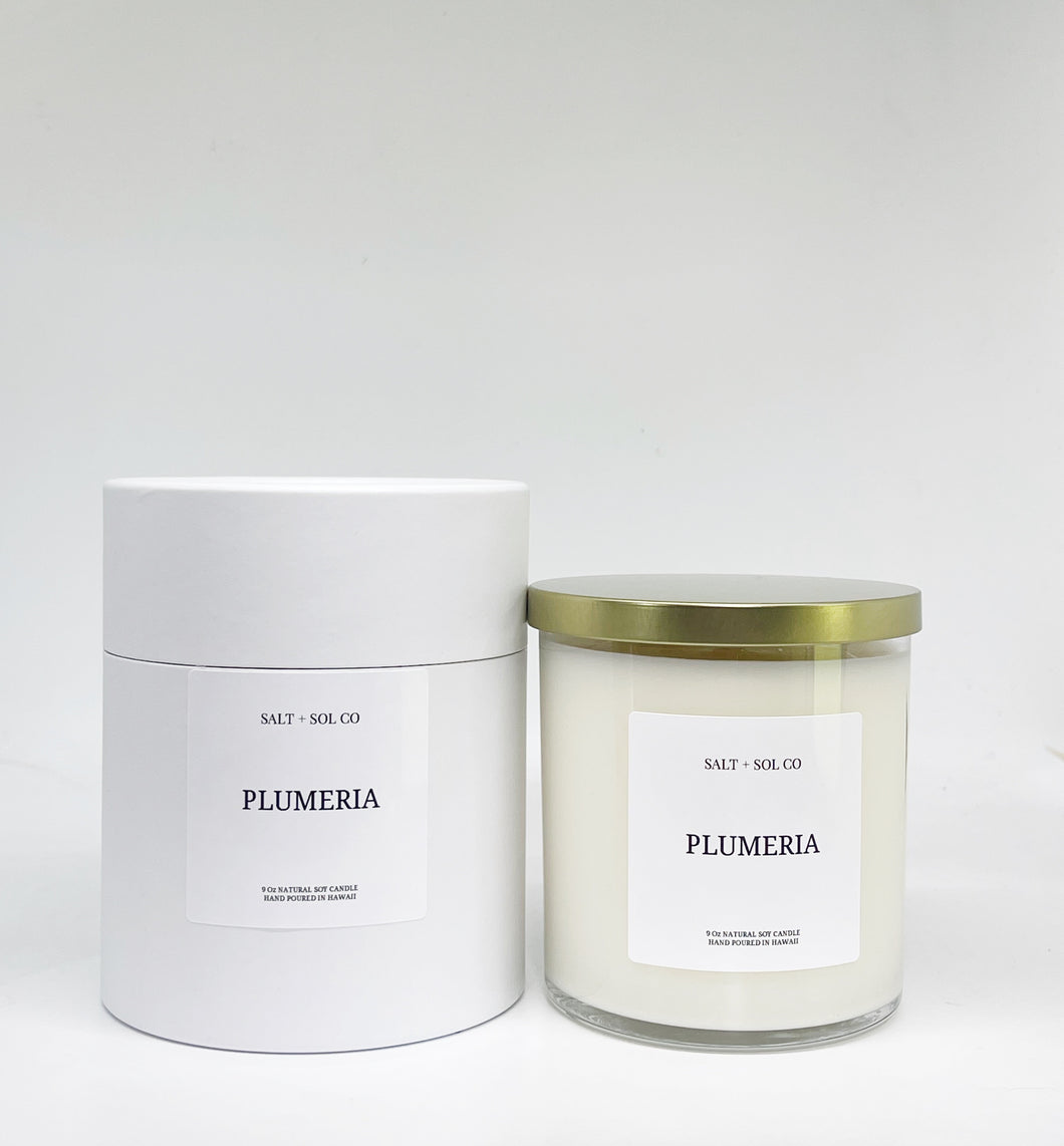 Plumeria Luxury Soy Wax Candle
