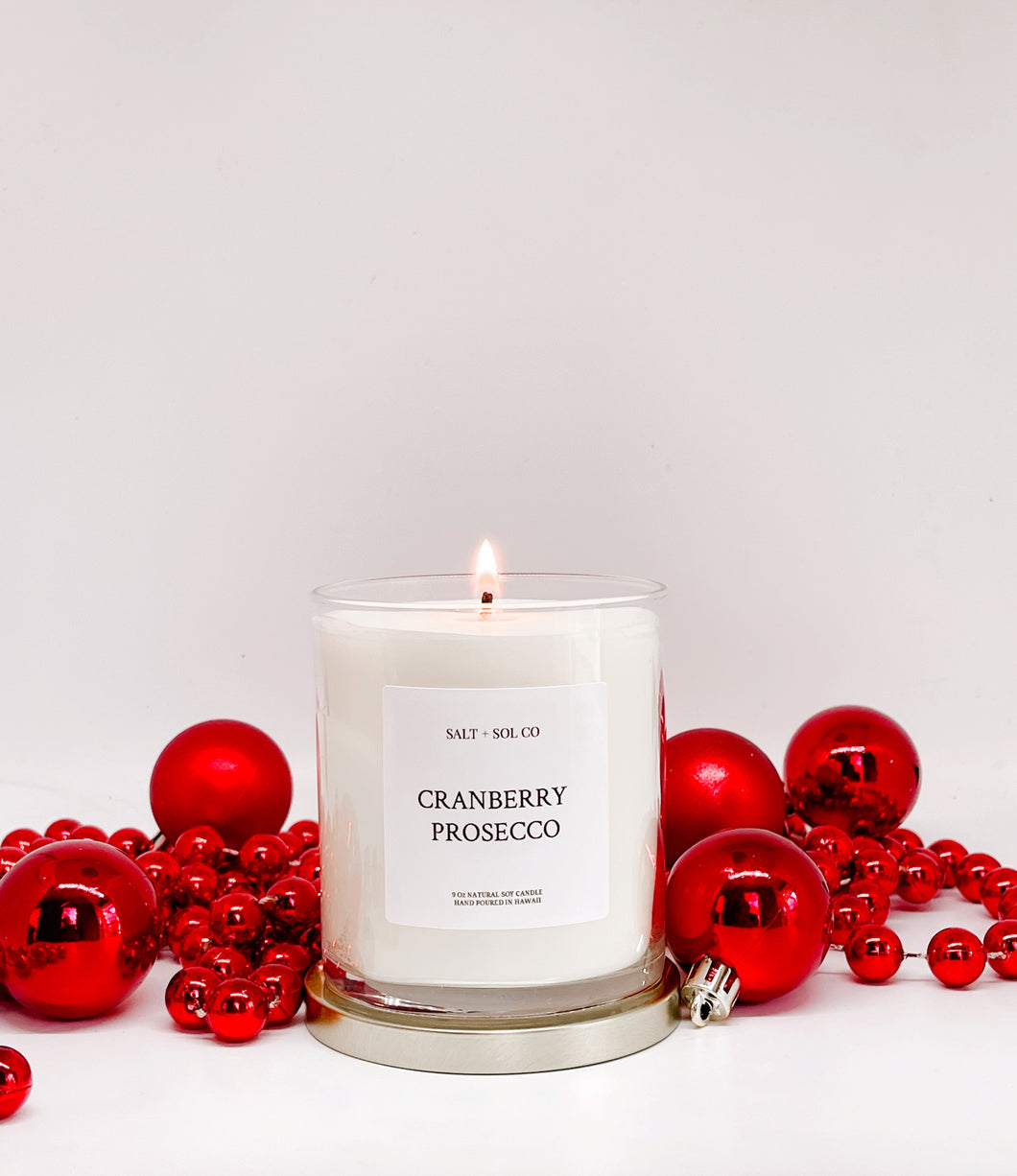 Cranberry Prosecco Scented Candle