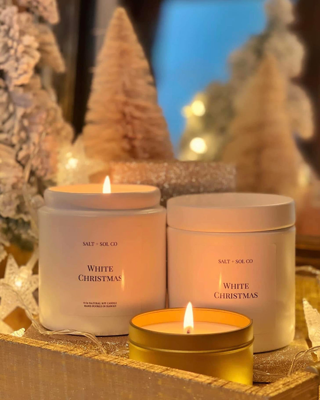 White Christmas Scented Candle