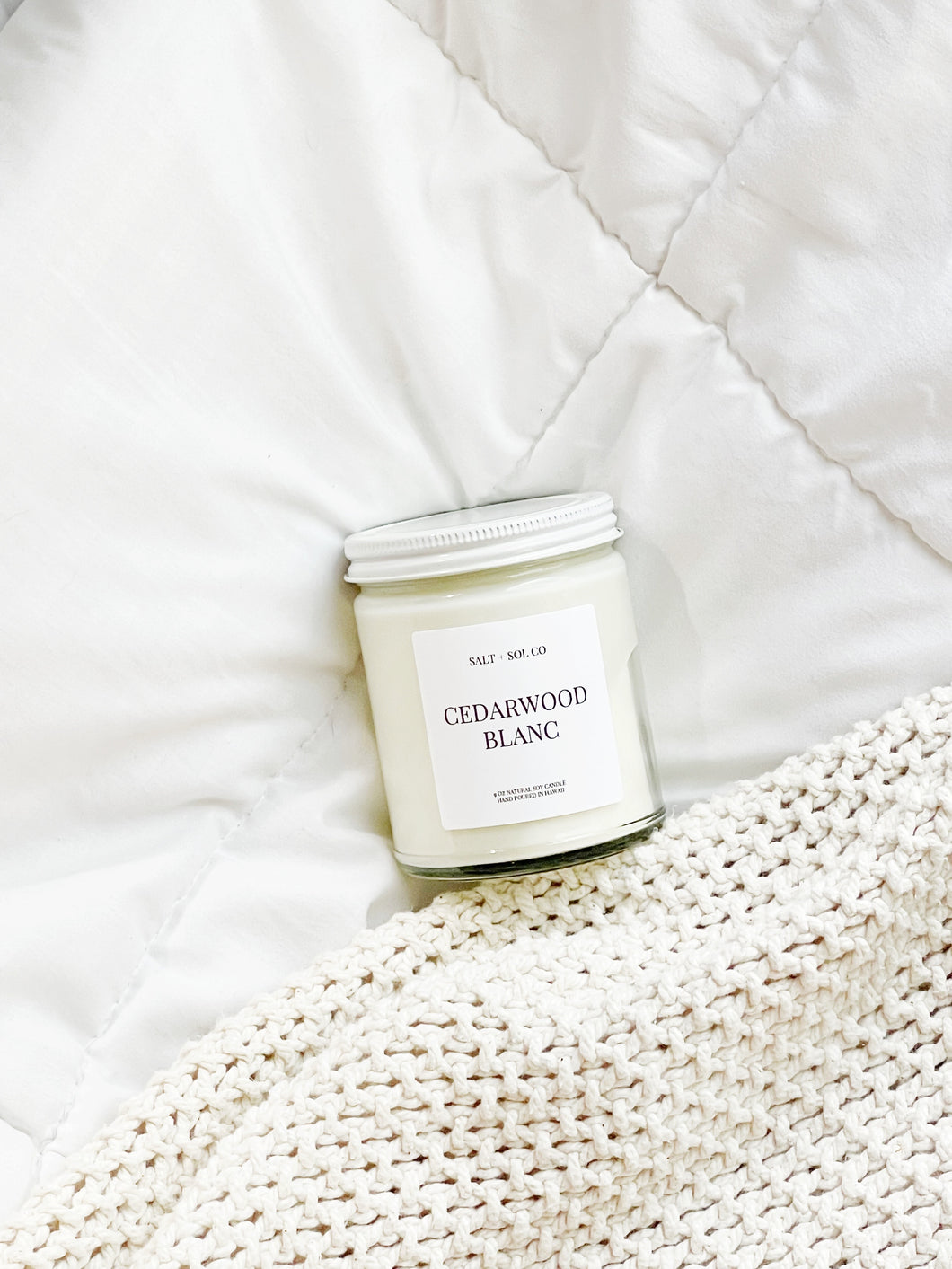 Cedarwood Blanc Scented Candle