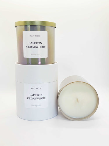 Saffron Cedarwood Scented Candle