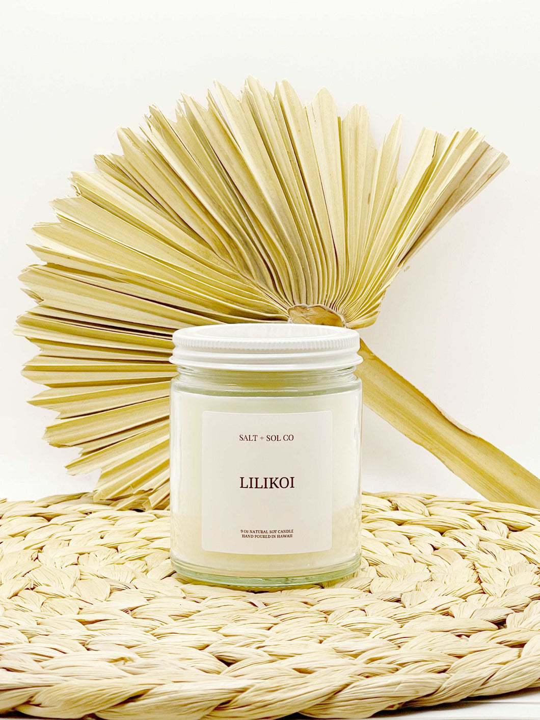 Hand-Poured Lilikoi Candle by Salt + SOL Co. – Bright, Tropical Island Scent Made in Hawaii
