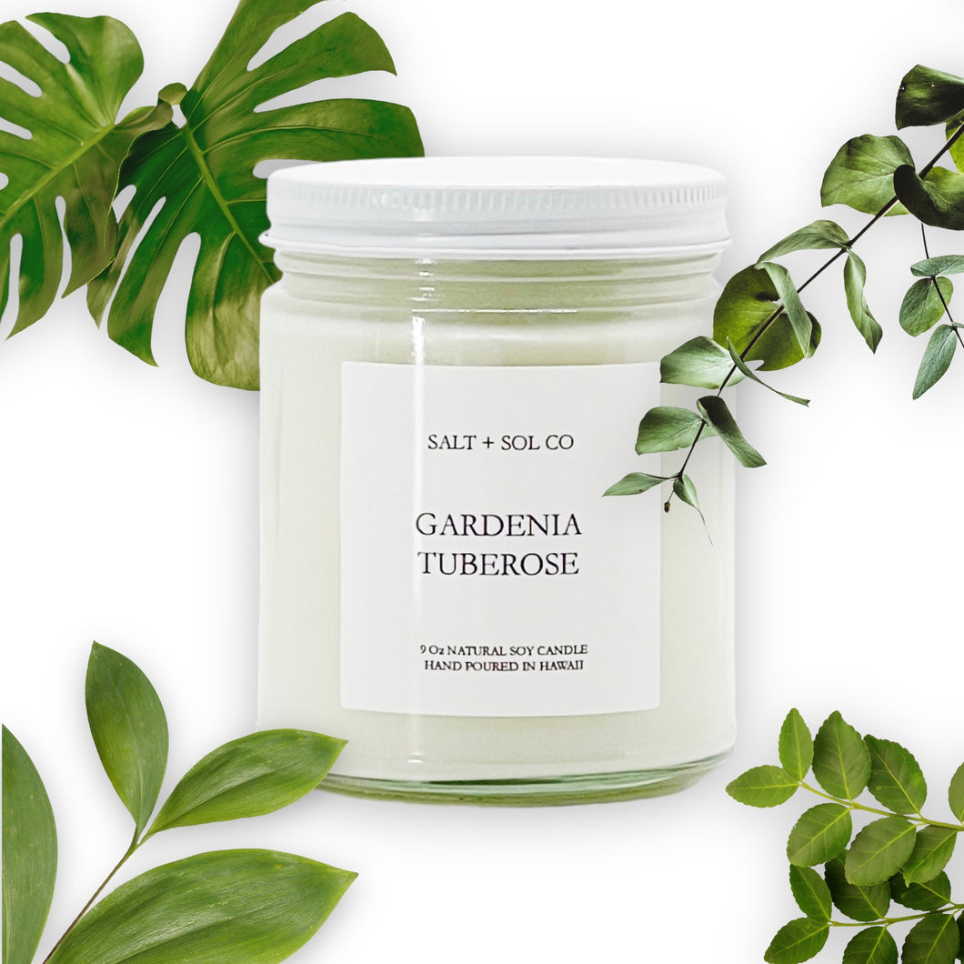 Purchase Gardenia & Tuberose Soy Wax Candle for sale at Salt Sol Co.