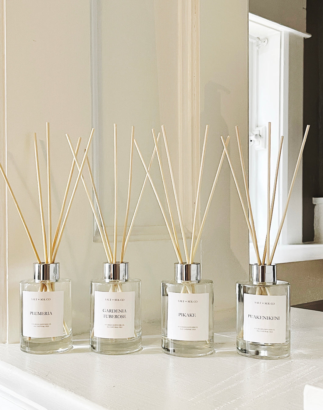 Luxury Reed Diffusers for sale at salt + sol co candles.